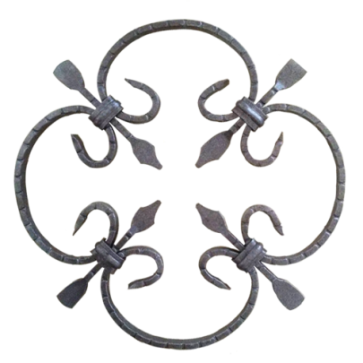 13.007 Decorative Wrought Iron Rosettes For Gate Fence and Staircase