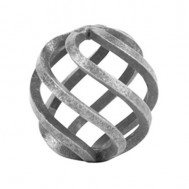 12.010.01 Wrought Iron Four Wires Twist Basket