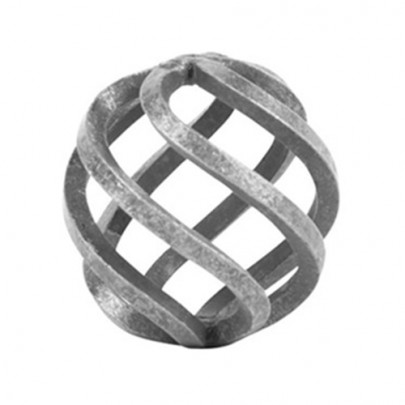 12.010.01 Wrought Iron Four Wires Twist Basket