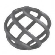 12.010.02 Wrought Iron Four Wires Twist Basket