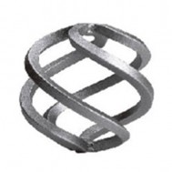 12.011 Wrought Iron Four Wires Twist Basket