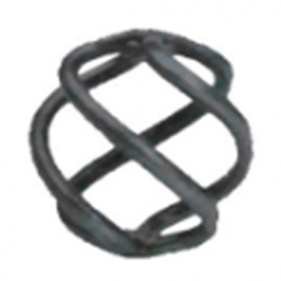 12.011.03 Wrought Iron Four Wires Twist Basket