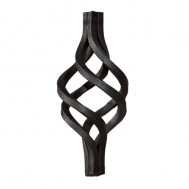 12.080 - 12.080.10 Wrought Iron Four Wires Twist Basket