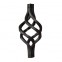 12.080 - 12.080.10 Wrought Iron Four Wires Twist Basket