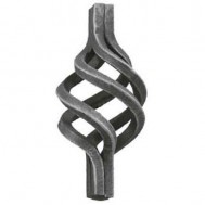 12.081 Wrought Iron Four Wires Twist Basket