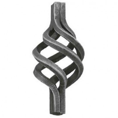 12.081 Wrought Iron Four Wires Twist Basket