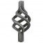 12.081 Wrought Iron Four Wires Twist Basket