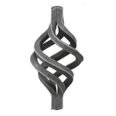 12.082.01 Wrought Iron Four Wires Twist Basket