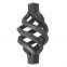12.083.01 Wrought Iron Four Wires Twist Basket