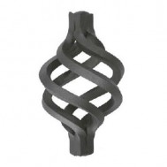 12.084 Wrought Iron Four Wires Twist Basket