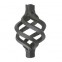 12.084 Wrought Iron Four Wires Twist Basket