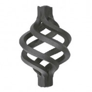 12.085 Wrought Iron Four Wires Twist Basket