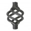 12.085 Wrought Iron Four Wires Twist Basket