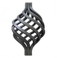 12.116 Wrought Iron Eight Wires Twist Basket