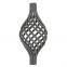 12.140 Wrought Iron 12 Wires Twist Basket