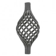 12.140.01 Wrought Iron 12 Wires Twist Basket
