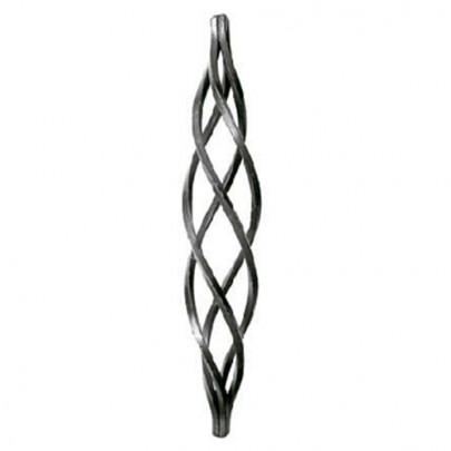 12.148 Wrought Iron 4 Wires Twist Basket