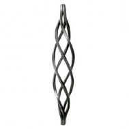12.150 Wrought Iron 4 Wires Twist Basket