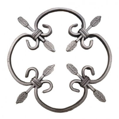 13.000.01 Decorative Wrought Iron Rosettes For Gate Fence and Staircase