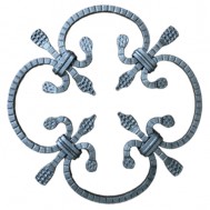 13.003.02 Decorative Wrought Iron Rosettes For Gate Fence and Staircase