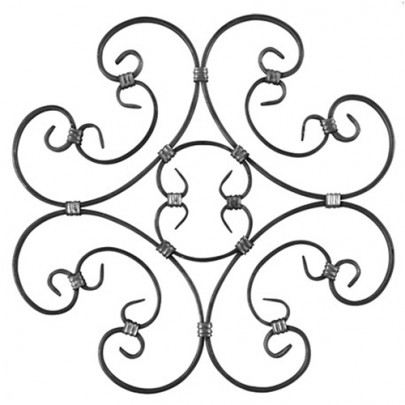 13.012 Decorative Wrought Iron Rosettes For Gate Fence and Staircase