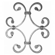 13.014.01 Decorative Wrought Iron Rosettes For Gate Fence and Staircase