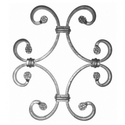 13.014.01 Decorative Wrought Iron Rosettes For Gate Fence and Staircase