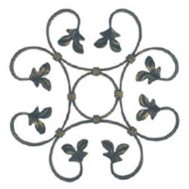 13.014.02 Decorative Wrought Iron Rosettes For Gate Fence and Staircase