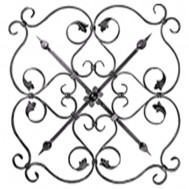13.028.02 Ornamental Wrought Iron Panels For Gate Fence and Staircase