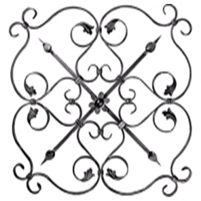 13.028.02 Ornamental Wrought Iron Panels For Gate Fence and Staircase