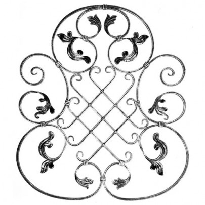 13.029.16 Ornamental Wrought Iron Panels For Gate Fence and Staircase
