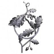 13.035 Main Gate Design Wrought Iron Rosettes Panels For Garden