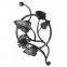 13.036 Main Gate Design Wrought Iron Rosettes Panels For Garden