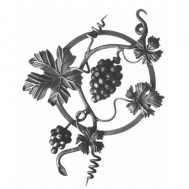 13.037 Main Gate Design Wrought Iron Rosettes Panels For Garden