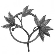 13.039 Main Gate Design Wrought Iron Rosettes Panels For Garden