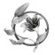13.041 Main Gate Design Wrought Iron Rosettes Panels For Garden