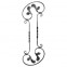 13.044 Main Gate Design Wrought Iron Rosettes Panels For Garden