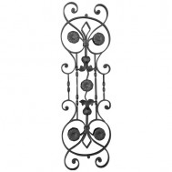 13.046.01 Main Gate Design Wrought Iron Rosettes Panels For Garden