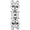 13.046.01 Main Gate Design Wrought Iron Rosettes Panels For Garden