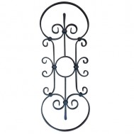 13.046.02 Main Gate Design Wrought Iron Rosettes Panels For Garden