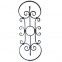 13.046.02 Main Gate Design Wrought Iron Rosettes Panels For Garden