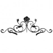 SIMEN METAL™ 13.031.01 Main Gate Design Wrought Iron Rosettes Panels For Garden