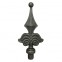 40.002.01 Decorative Wrought Iron Spear Top Head Railhead Spear Point