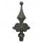 40.002.01 Decorative Wrought Iron Spear Top Head Railhead Spear Point