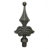 40.002.02 Decorative Wrought Iron Spear Top Head Railhead Spear Point