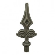 40.002.03 Decorative Wrought Iron Spear Top Head Railhead Spear Point