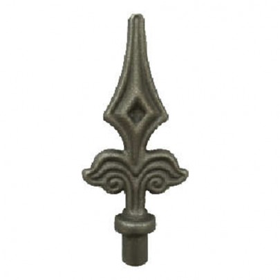 40.002.03 Decorative Wrought Iron Spear Top Head Railhead Spear Point