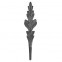 51.104 Decorative Garden Fence Cast Steel Flowers And Leaves