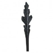 51.104.01Decorative Garden Fence Cast Steel Flowers And Leaves