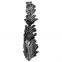 51.108 Decorative Garden Fence Cast Steel Flowers And Leaves